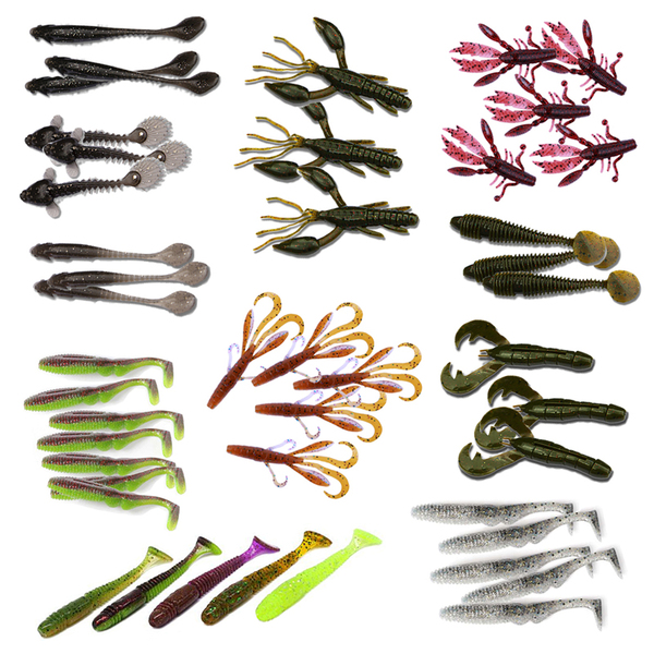 Big Perch Softbait Pack (51 pieces!)