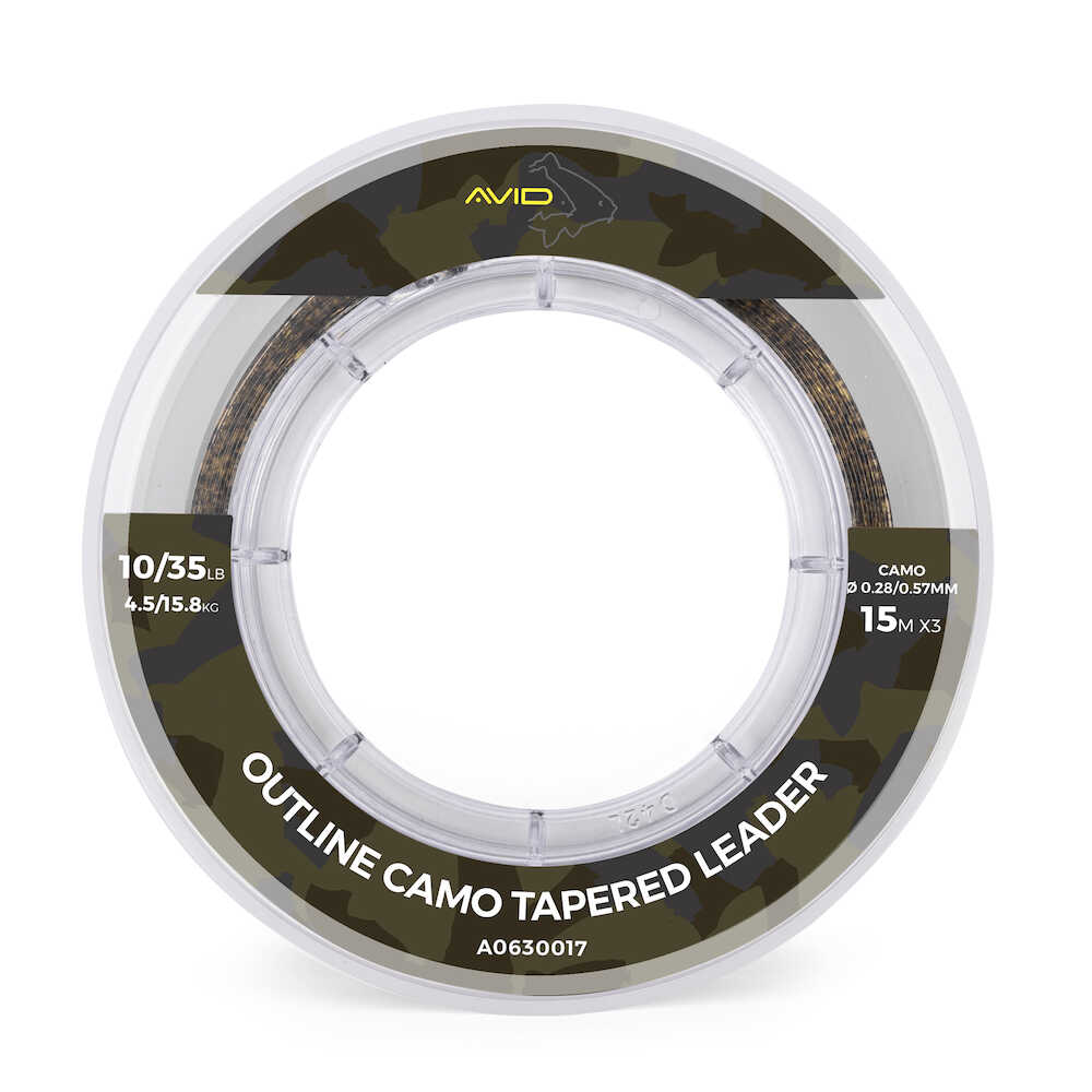 Avid Outline Camo Tapered Leader (3 pieces)