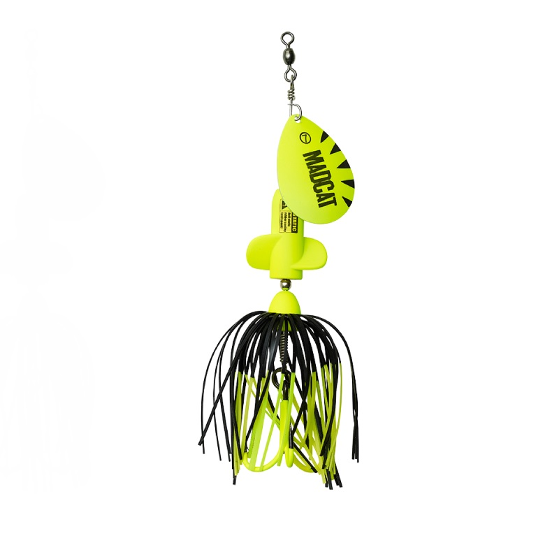 Madcat A-Static S Catfish Spinner (65g) - Fluo Yellow UV