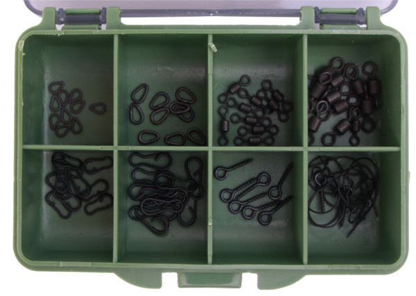Ultimate Carp Kit, 80 pcs with Rig Rings, Swivels, Maggot Clips and more!