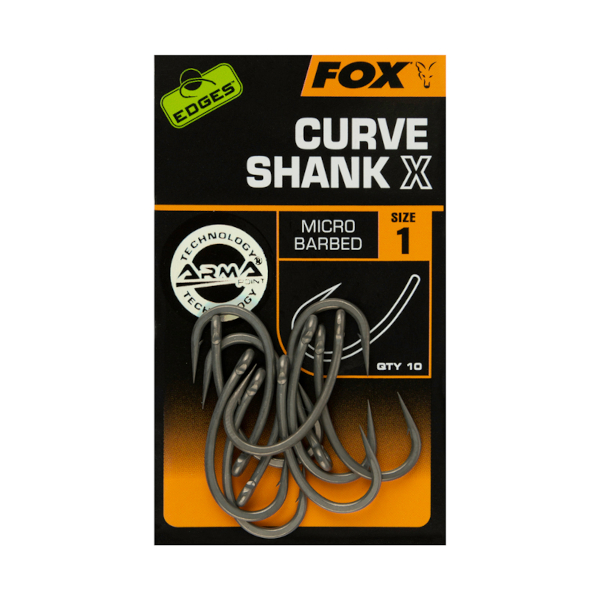 Fox Edges Curve Shank X Hooks - Fox Edges Curve Shank X Hooks Size 1