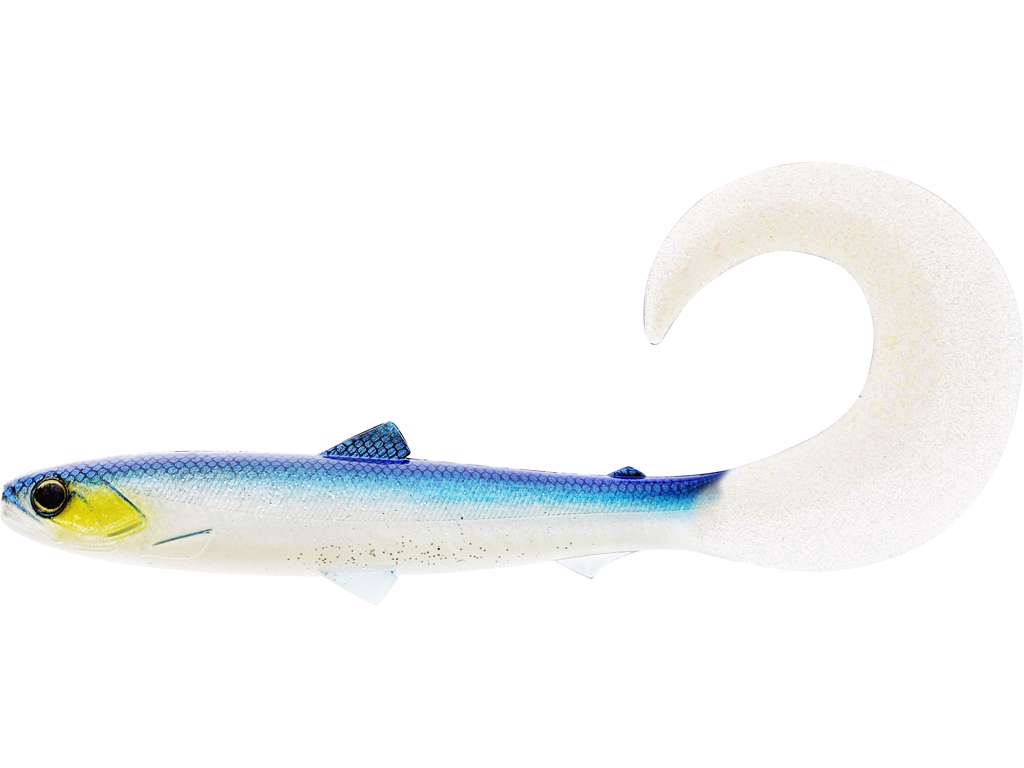 Westin BullTeez Curltail 14cm (2 pieces) - Blue Headlight