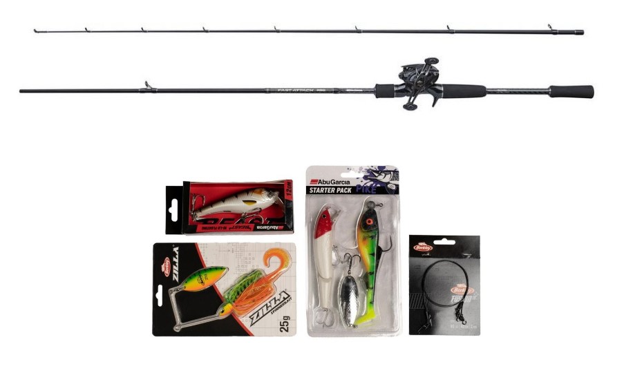 Abu Garcia Fast Attack Pro Pike Baitcaster Rod Set 2.1m (20-70g)