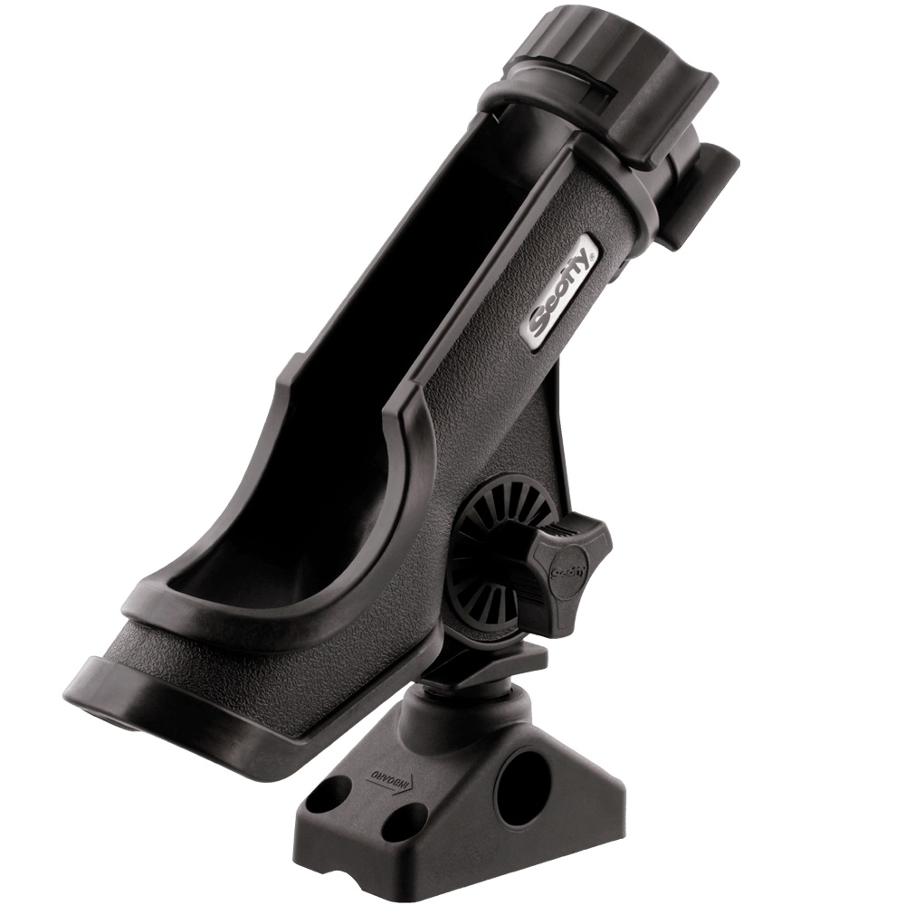 Scotty Powerlock Rod Holder Black W/ 0241 Side/Deck Mount (4 pieces)