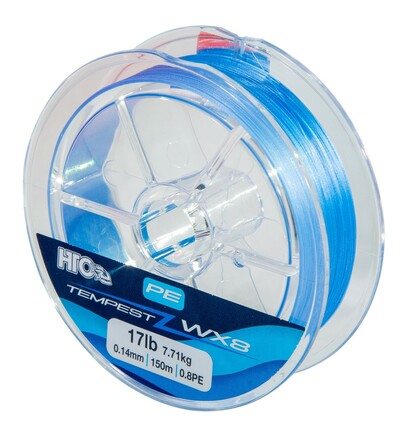 HTO Tempest WX8 Blue Braided Line (150m)