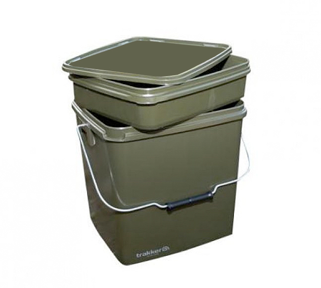 Trakker Olive Square Container 13L with Tray
