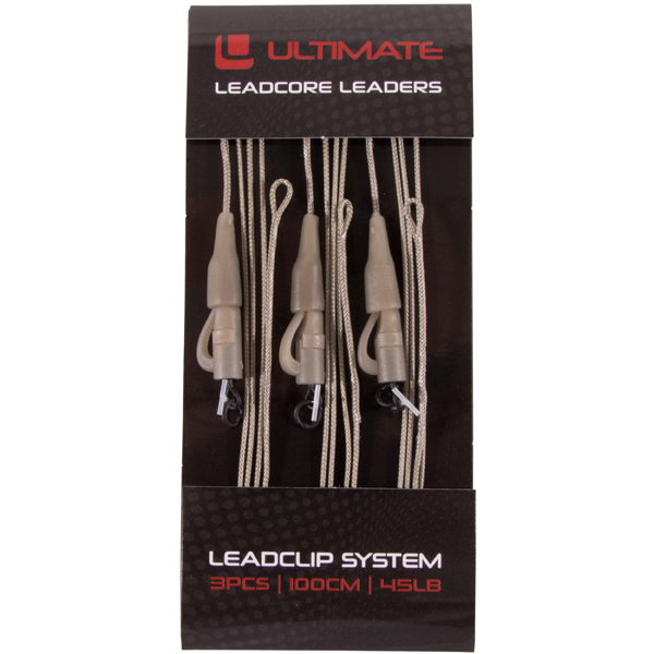 Ultimate Leadcore Leader With Leadclip System, 3 pieces