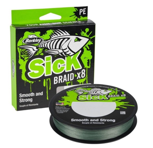 Berkley Sick Braid Braided Line (270m) - Moss Green