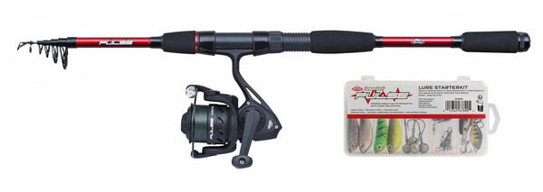 Berkley Pulse Combi Tele 2.10m (Spin rod + Spin reel + Lure)