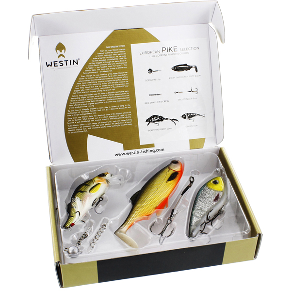 Westin Viking Pack met jacket, cap, towel, lens cloth and lures! - Westin Giftbox European Pike Selection - Luc Coppens Favorite Colors Small