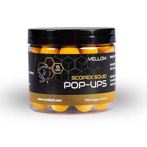 Nash Scopex Squid Pop Ups Yellow (75g)